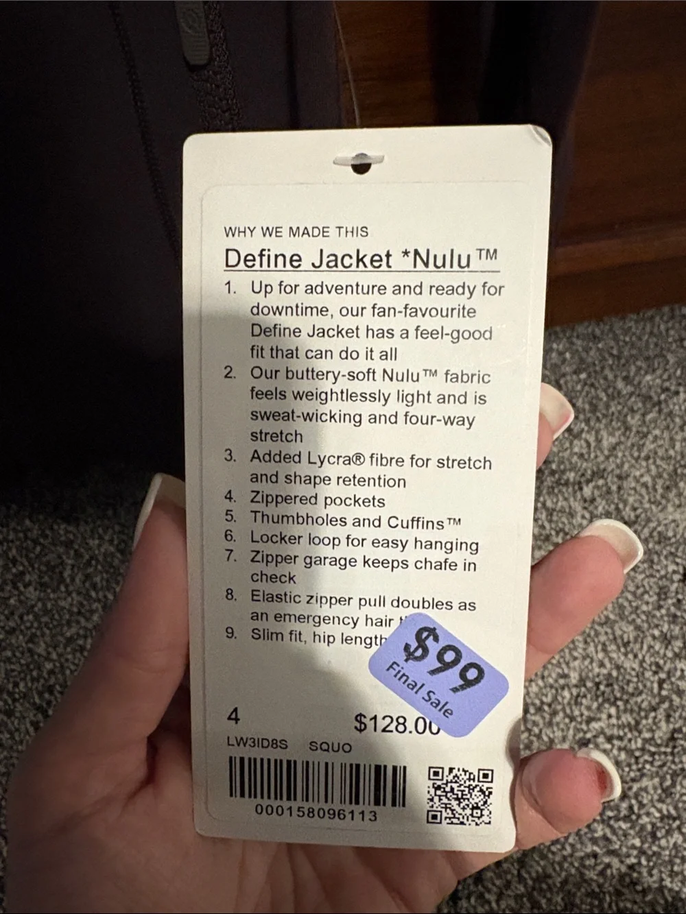 Lululemon Define Jacket Nulu